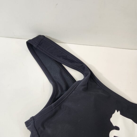 Puma Black One Piece Swimsuit Size Medium NWT - Picture 3 of 10